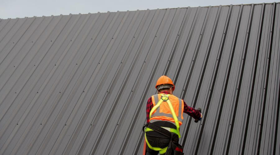Professional metal roof installation services in Dixmont, ME